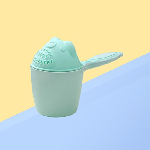 NUOBESTY Bañera de Enjuague para baño Adorable Oso de Dibujos Animados Engrosada regadera de Ducha para Lavar el Cabello del bebé