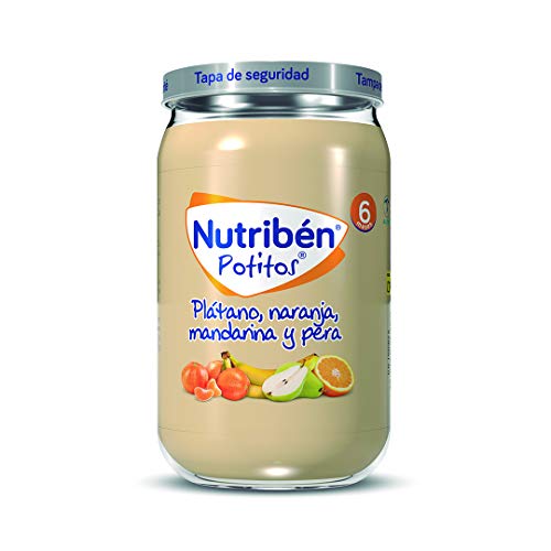 Nutribén Potitos De Plátano, Naranja, Mandarina Y Pera Desde Los 6 Meses 235 g