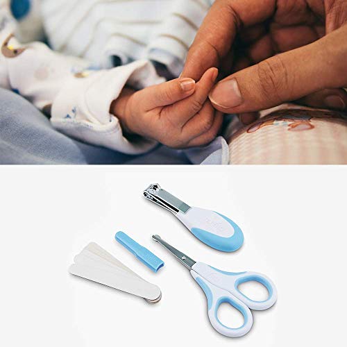 Nuvita 1136 - Set Para el Cuidado del Bebé – Estuche Para Cuidados e Higiene del Bebé - Kit para Uñas y Cabello - Aspirador Nasal – Ideal para Viajes – Libre de BPA – Marca Europea (Rosa)