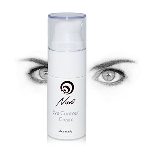 Nuvo' Baba De Caracol Crema Contorno De Ojos 15ml Ácido Hialurónico Anti-edad para ojeras, bolsas, patas de gallo nutritivo 100% Made in Italy