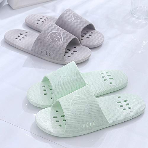 Nwarmsouth Baño Sandalia Suela De Suave,Sandalias Antideslizantes Suela Blanda, Zapatillas de baño Masaje-Pink_37-38,Al Aire Libre Baño Sandalia Suela
