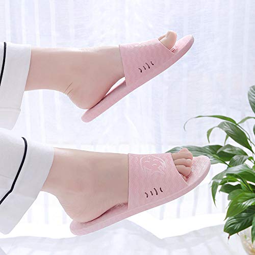 Nwarmsouth Baño Sandalia Suela De Suave,Sandalias Antideslizantes Suela Blanda, Zapatillas de baño Masaje-Pink_37-38,Al Aire Libre Baño Sandalia Suela