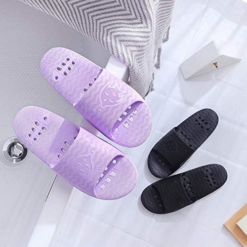 Nwarmsouth Baño Sandalia Suela De Suave,Sandalias Antideslizantes Suela Blanda, Zapatillas de baño Masaje-Pink_37-38,Al Aire Libre Baño Sandalia Suela