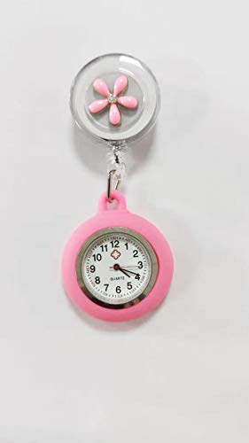 Nwarmsouth Paramédico Doctores Reloj Médico,Reloj de Bolsillo con botón de extracción fácil, Cofre médico retráctil watch-12,Reloj de Enfermera