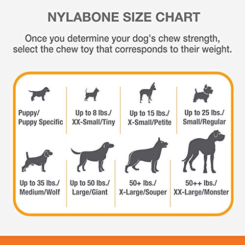 Nylabone - Juguete mordedor para perro, sabor a carne de vacuno, talla L