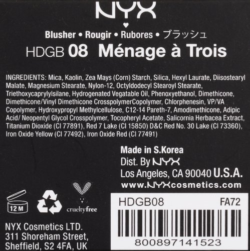 Nyx Cosméticos HD Studio photogenic Molienda Blush – Menage a Trois