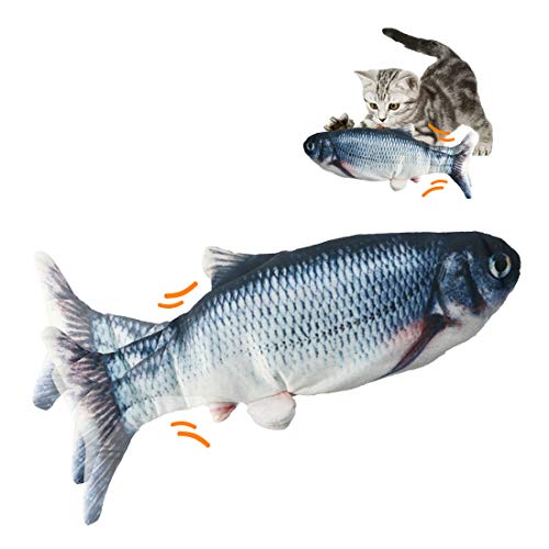 O-Kinee Juguete Hierba Gatera,Catnip Fish Toys,Juguete Interactivo,Catnip Fish Toys,pez Interactiva Mascota para Masticar Mascotas Flop de Gato/Gatito Gato de Juguete Juguetes (Carassius auratus)