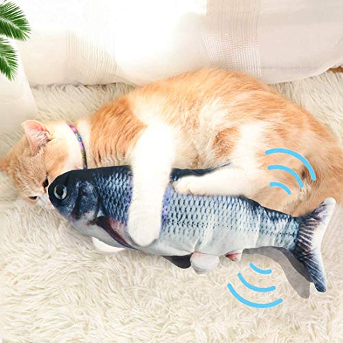 O-Kinee Juguete Hierba Gatera,Catnip Fish Toys,Juguete Interactivo,Catnip Fish Toys,pez Interactiva Mascota para Masticar Mascotas Flop de Gato/Gatito Gato de Juguete Juguetes (Carassius auratus)