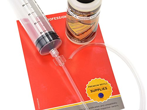 Octopus 100 ml Limpiador de boquillas, Limpiador de Cabezales de Impresora Compatible con los Cabezales de Impresora Brother con Adaptador de Tubo