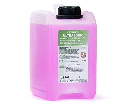 Octopus 5 l Concentrado Especial de Limpieza ultrasónico Amethyst con Fuerza desengrasante Extra Fuerte para óptica y mecánica