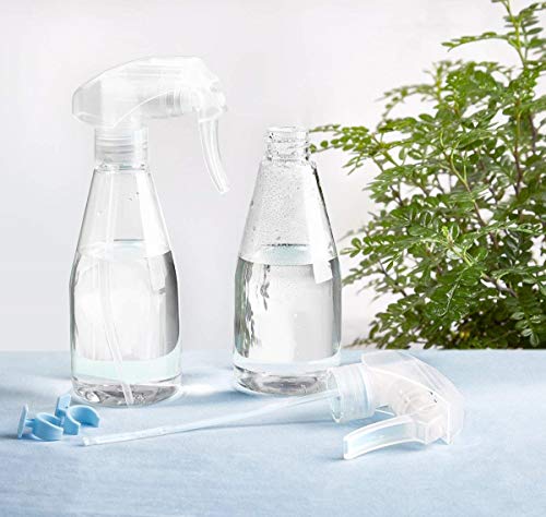 OFNMY 2pcs Frascos de Espray Vacía de Plástico de Polietileno (PET) de 200 ml Pulverizador Sin Tóxica Para el Hogar, Jardín, Bonsai, Limpieza de Vidrio, etc
