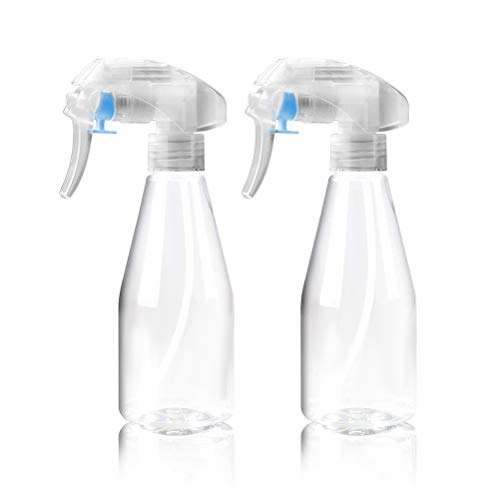 OFNMY 2pcs Frascos de Espray Vacía de Plástico de Polietileno (PET) de 200 ml Pulverizador Sin Tóxica Para el Hogar, Jardín, Bonsai, Limpieza de Vidrio, etc