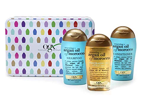 OGX - Lata de regalo con aceite de argán de Marruecos, 0,35 kg