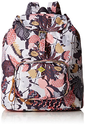 Oilily Folding Classic Backpack, Mochila Para Mujer, Multicolor (Charcoal), 16x41x33 cm (B x H x T)