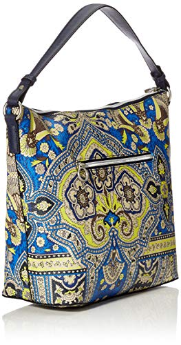 Oilily Orient Hobo Lhz - Bolso bandolera para mujer (12 x 31 x 39 cm), color Azul, talla 12x31x39 cm (B x H x T)