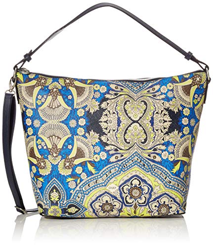 Oilily Orient Hobo Lhz - Bolso bandolera para mujer (12 x 31 x 39 cm), color Azul, talla 12x31x39 cm (B x H x T)