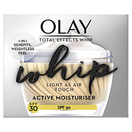Olay Total Effects Whip Light as Air 7-In-1 Hidratante con SPF30, niacinamida, vitamina C y E, 50 ml