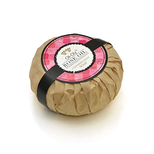 Oli-Oly Jabón corporal con aceite rosas | 3 pastillas 100 g