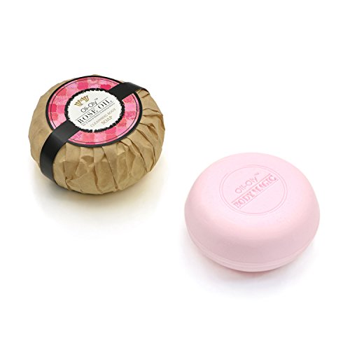 Oli-Oly Jabón corporal con aceite rosas | 3 pastillas 100 g