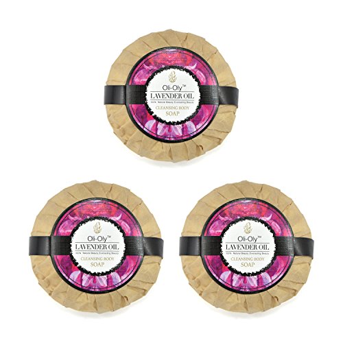 Oli-Oly Jabón corporal con aceite rosas | 3 pastillas 100 g