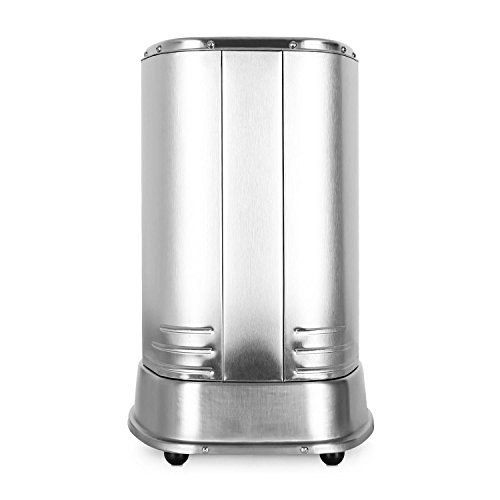 oneConcept Kebab Master - Parrilla vertical giratoria, Pollo, Gyros, Pincho giratorio verical, Grill eléctrico, 1800 W, Reparto calor 360°, Desmontable y apto para lavavajillas