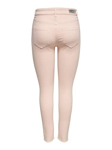 Only Onlblush Mid SK ANK Raw Colour Jea Vaqueros, Peach Whip, 36W / 32L para Mujer