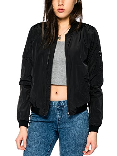 ONLY onlLINEA NYLON SHORT JACKET OTW NOOS, Chaqueta Mujer, Rosa (Peach Whip), 34 (Talla del fabricante: X-Small)