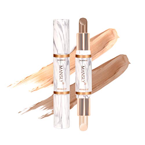 Onlyoily composición doble 3D maquillaje de la cara Resalte Sombra Barra contorno de Lápiz Corrector Pen crema de textura (02)