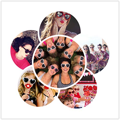 Onnea 6 Pares Gafas de Sol Fiesta Colores Paquete Años 80 (6-Pack)