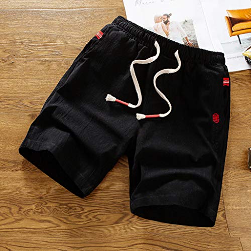 OPAKY Pantalón de Moda de Color Puro con Varios Bolsillos Pantalones Cortos Atractivos Transpirable Bañador de Natación para Hombre Boxeador Pantalones Trajes de Baño Cortos Hombre De Playa