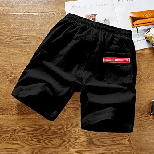 OPAKY Pantalón de Moda de Color Puro con Varios Bolsillos Pantalones Cortos Atractivos Transpirable Bañador de Natación para Hombre Boxeador Pantalones Trajes de Baño Cortos Hombre De Playa