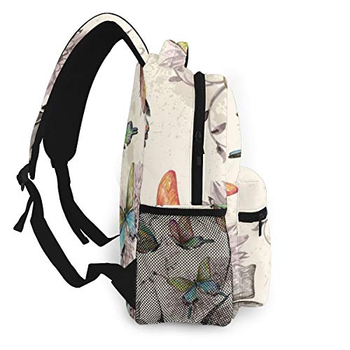opi 90iuop Mochila Ligera para la Escuela, piña y Hoja de Palma Mochilas Escolares Retro Mochila para portátil Viaje Informal para niños y niñas jóvenes