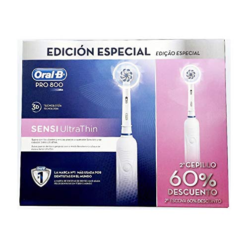 Oral-B Cepillo Eléctrico Pro800 Sensi Ultra Thin Set - 2 piezas