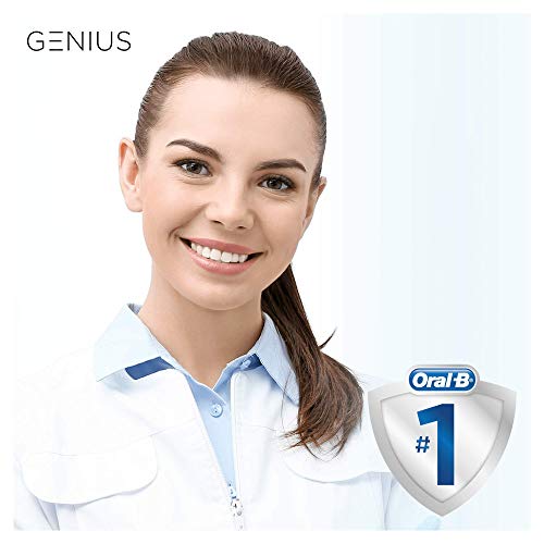 Oral-B Genius 10000N Sensi Ultrathin - Cepillo Eléctrico, 1 Negro Mango Conectado, 6 Modos Blanqueado, Sensible, Encías, 4 Cabezales, Funda de Viaje con Puerto USB