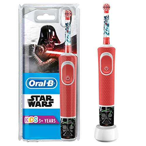 Oral-B Kids Cepillo Eléctrico Recargable con Tecnología de Braun, 1 Mango de Star Wars, Apto para Niños Mayores de 3 Años