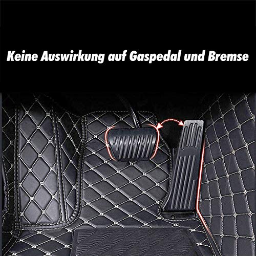 OREALTECH 3D Alfombrillas Coche de Cobertura Completa Impermeable para Todo Clima Conductor Izquierdo Cuero XPE para Fabia 2015-2018