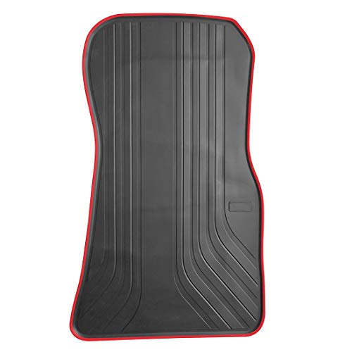OREALTECH Alfombrillas Impermeable de Carga para Todo Clima para Coche Conductor Izquierdo Látex, Roja-Roja 5 Piezas para 3 Series G20 2019