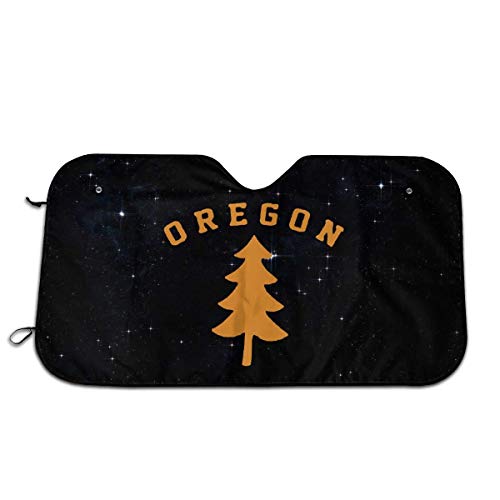 Oregon Douglas Pine Tree Leisure Parabrisas de automóvil plegable Protección de visera, protector solar resistente al agua y al polvo