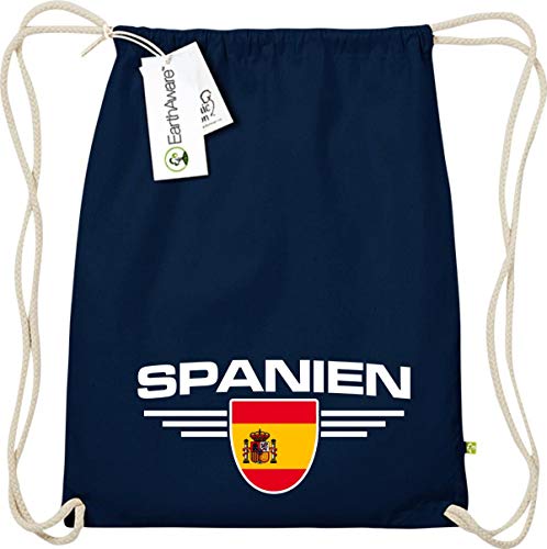 Organic gymsac España, escudo, País, países, color azul, tamaño talla única