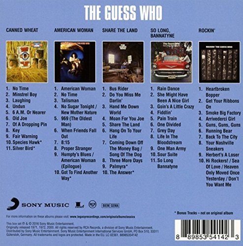 Original Album Classics. First Five Albums As "The Guess Who"