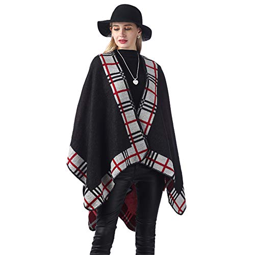 Otoño E Invierno Señoras Enrejado De La Calle Europea Y Americana Patrón Geométrico Cálida Y Cómoda Bufanda Para Mujer Chal Diario De Vacaciones En La Oficina