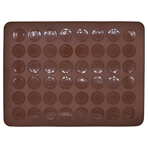 OUNONA Kit de forma posterior Macaron de 48 capacidades Bandeja para hornear con dispensador de masa Herramienta para hornear de bricolaje