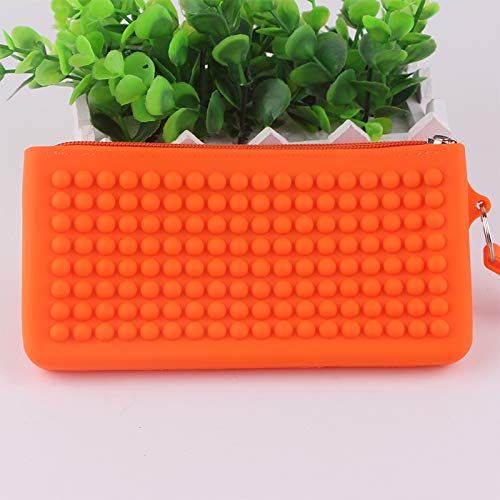 Outflower Monedero Color Sólido de Silicona para Impermeable Bolso de Llave Creativo con Cremallera Bolsa de Almacenamiento para Mujeres Ideal para Poner Algunas Cosas Pequeñas