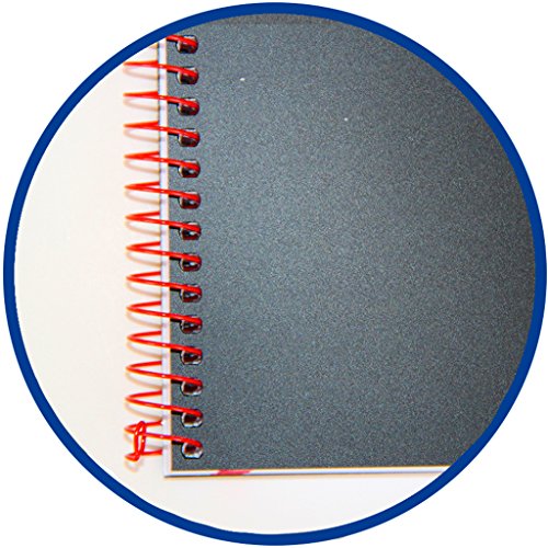 Oxford Black N'Colours - Cuaderno - 4 Agujeros, Tapa Plástico, 80 Hojas, A4, 5 x 5, Negro