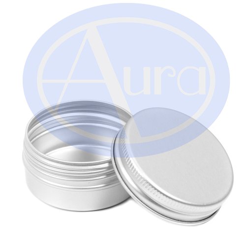 Pack de 25 latas para bálsamo labial - Aluminio - 15 ml