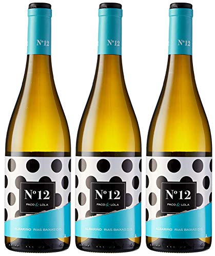 Paco & Lola Nº 12, Vino Blanco - 3 botellas de 75 cl, Total: 2250 ml