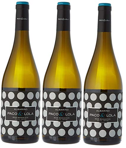 Paco & Lola, Vino Blanco - 3 botellas de 75 cl, Total: 2250 ml
