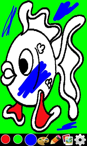 Páginas para colorear para los niños - diversión y la Educación para colorear Juego de aprendizaje para el preescolar o niños pequeños de Kinder, Niños y Niñas Cualquier Edad