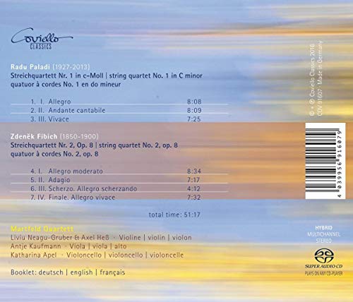 Paladi - Fibich : Quatuors À Cordes