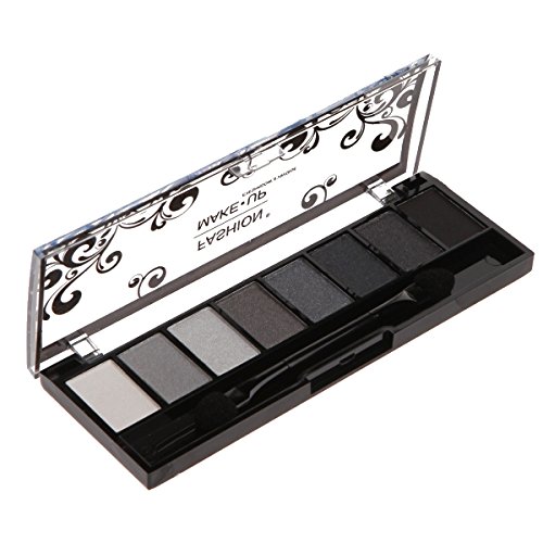 Paleta de maquillaje – 8 sombras de ojos, tono degradado de color gris